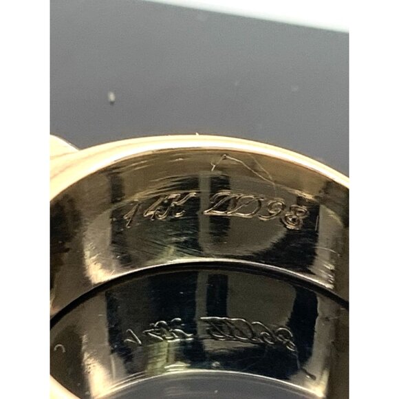 Pearl Cocktail Ring 14k Yellow Gold Estate Jewelry Women's Size 7.25 - Picture 10 of 14